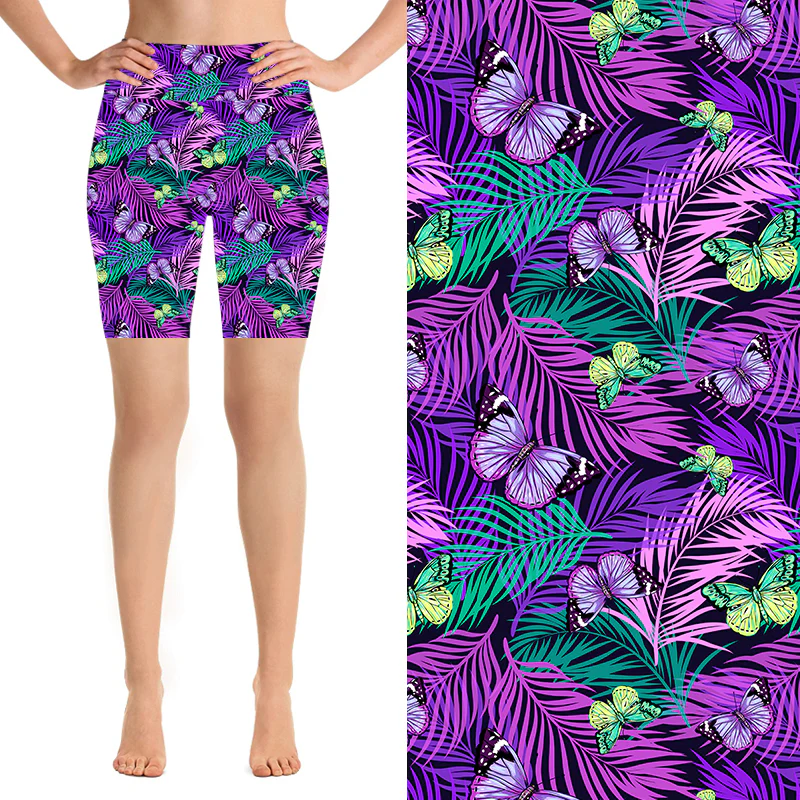 24/7 Biker Shorts - Purple Paradise - Image 2