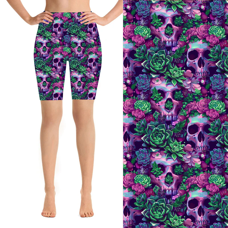 24/7 Biker Shorts - Deadly Succulents - Image 4