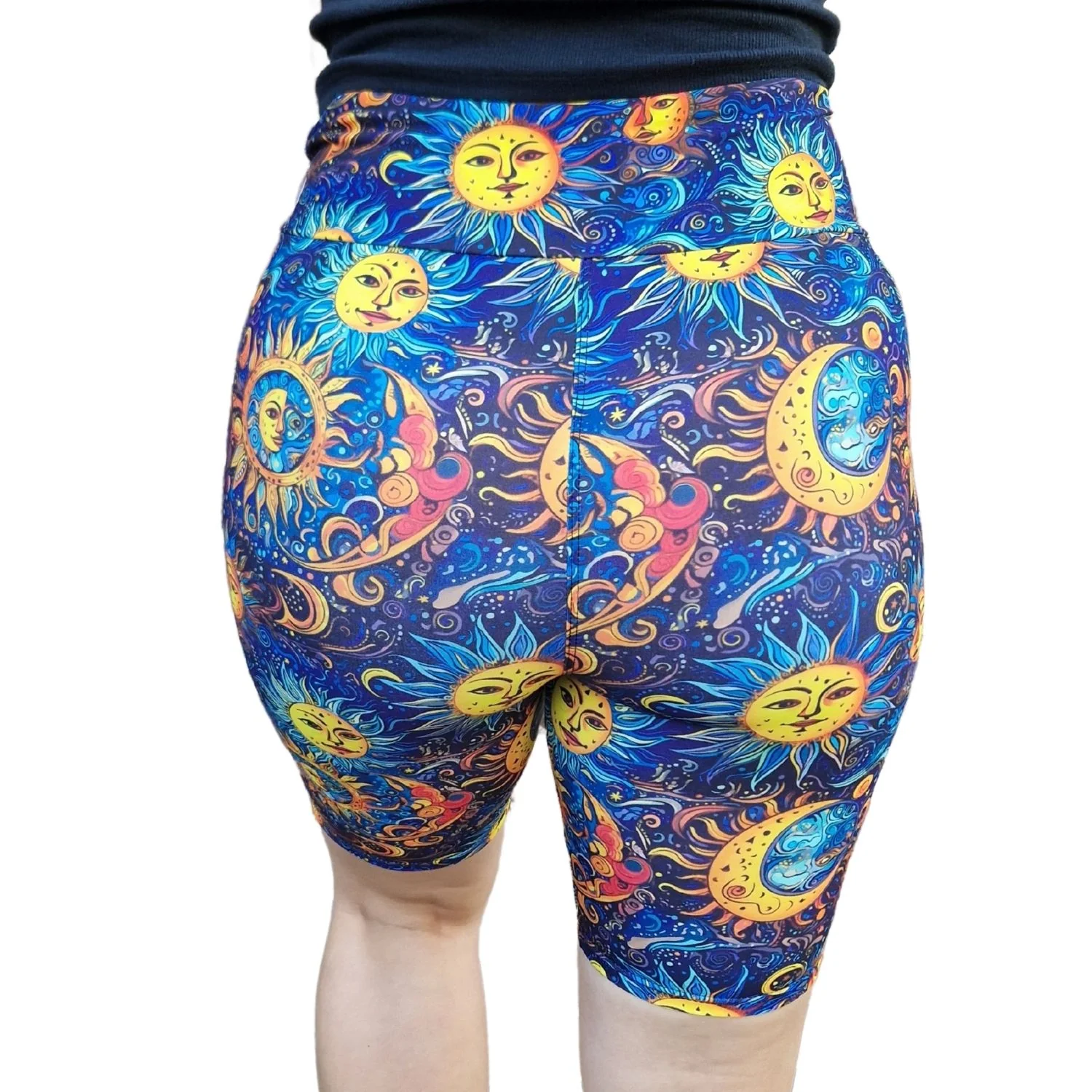 24/7 Biker Shorts - Zodiac Moon Sun - Image 3