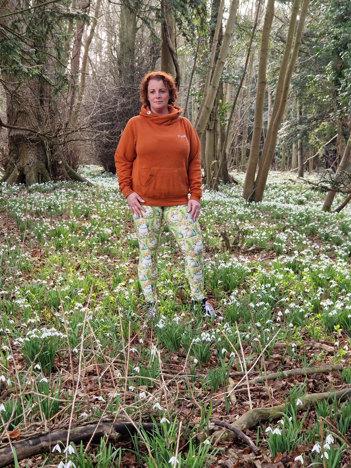 24/7 Full Length Leggings – Bunny in Bloom - Image 4