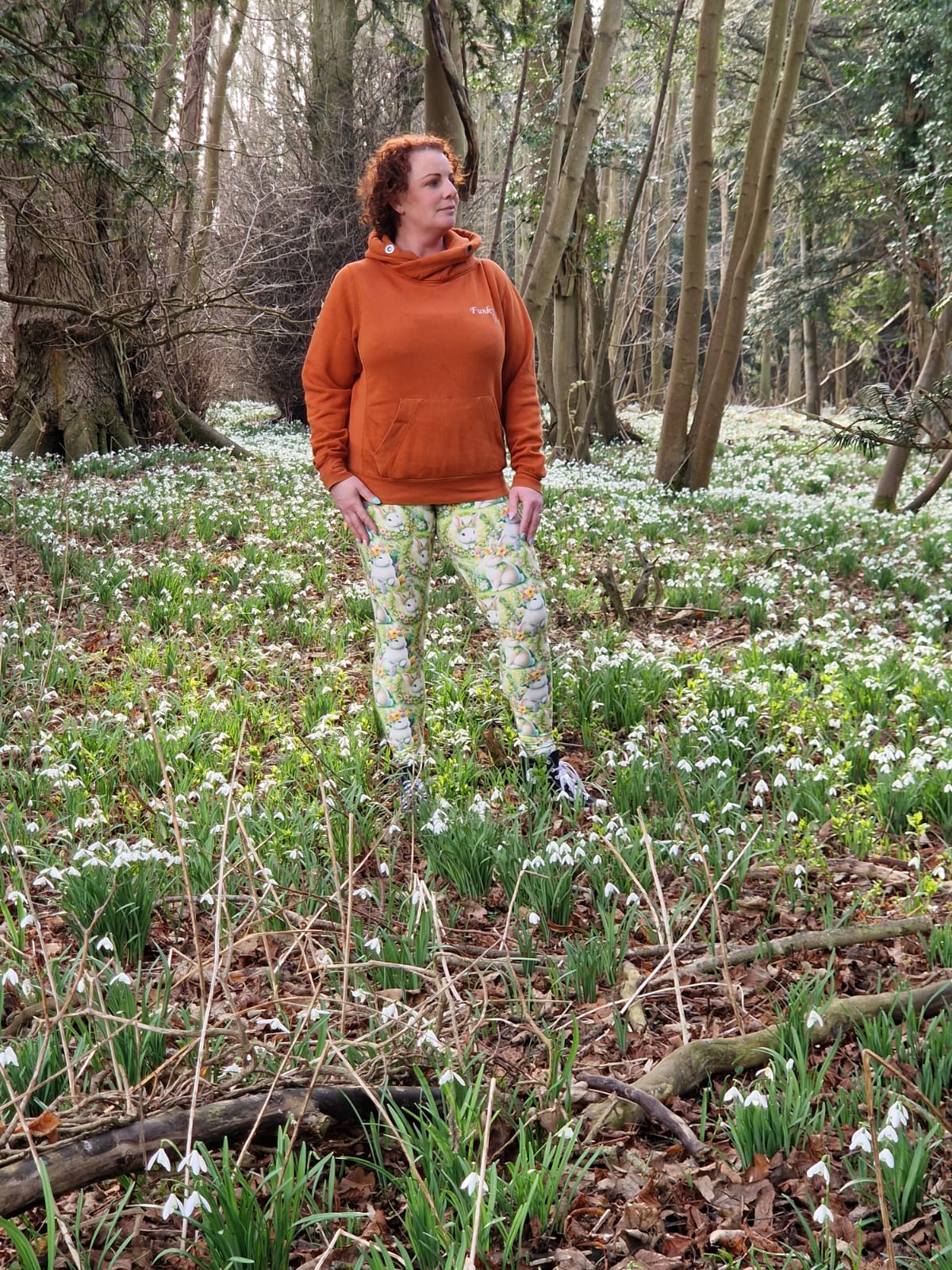 24/7 Full Length Leggings – Bunny in Bloom - Image 5
