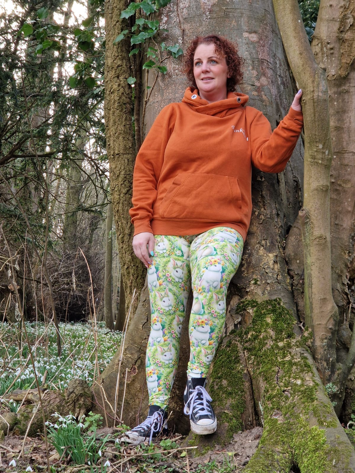 24/7 Full Length Leggings – Bunny in Bloom - Image 6