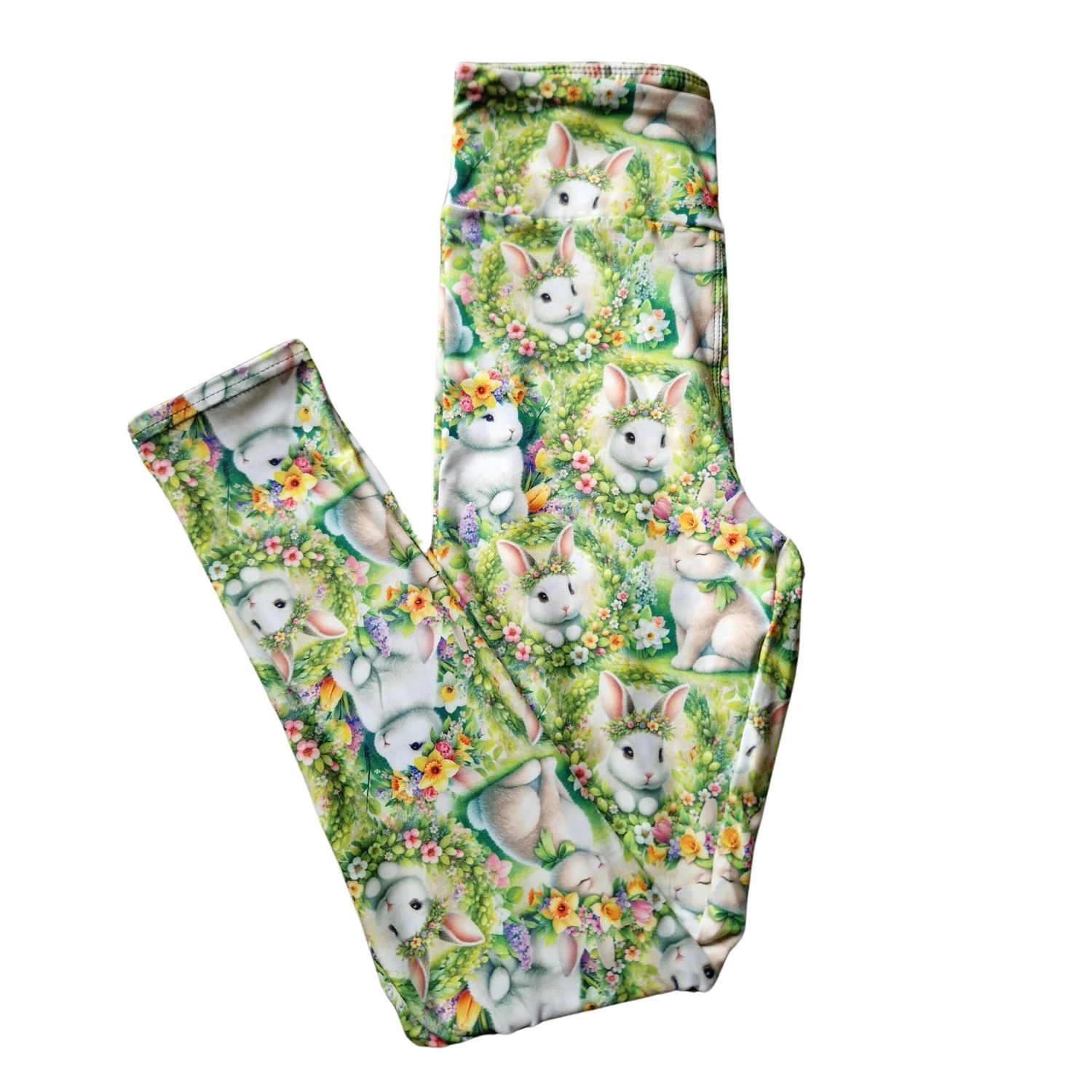 24/7 Full Length Leggings – Bunny in Bloom - Image 8