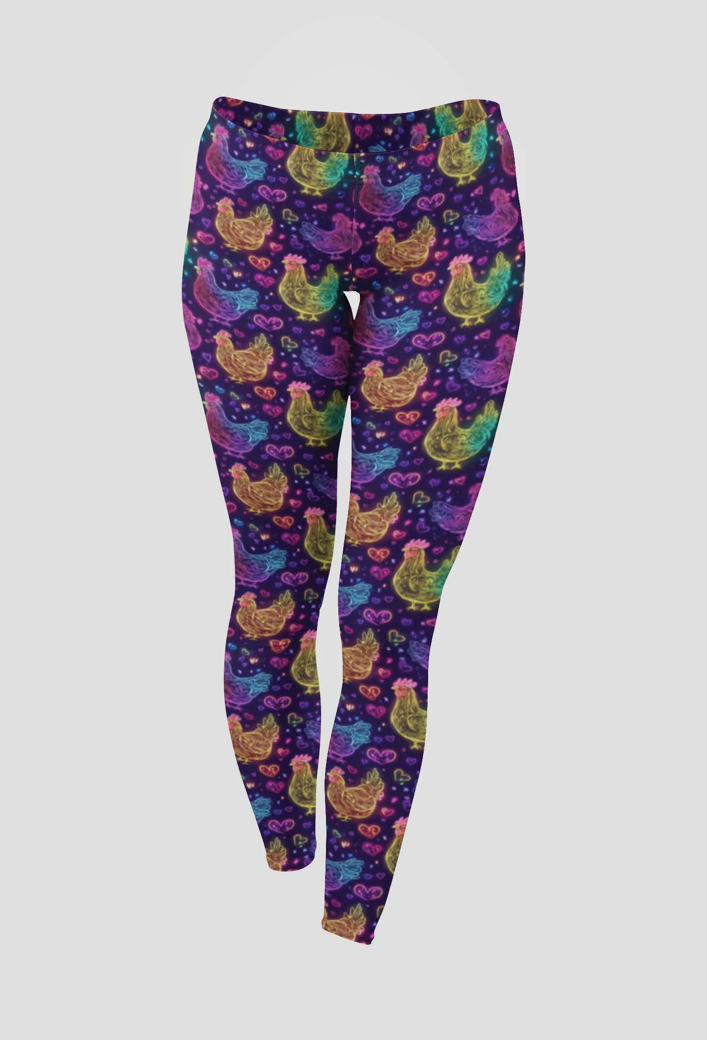 24/7 Full Length Leggings – Clucking Gorgeous! - Image 2