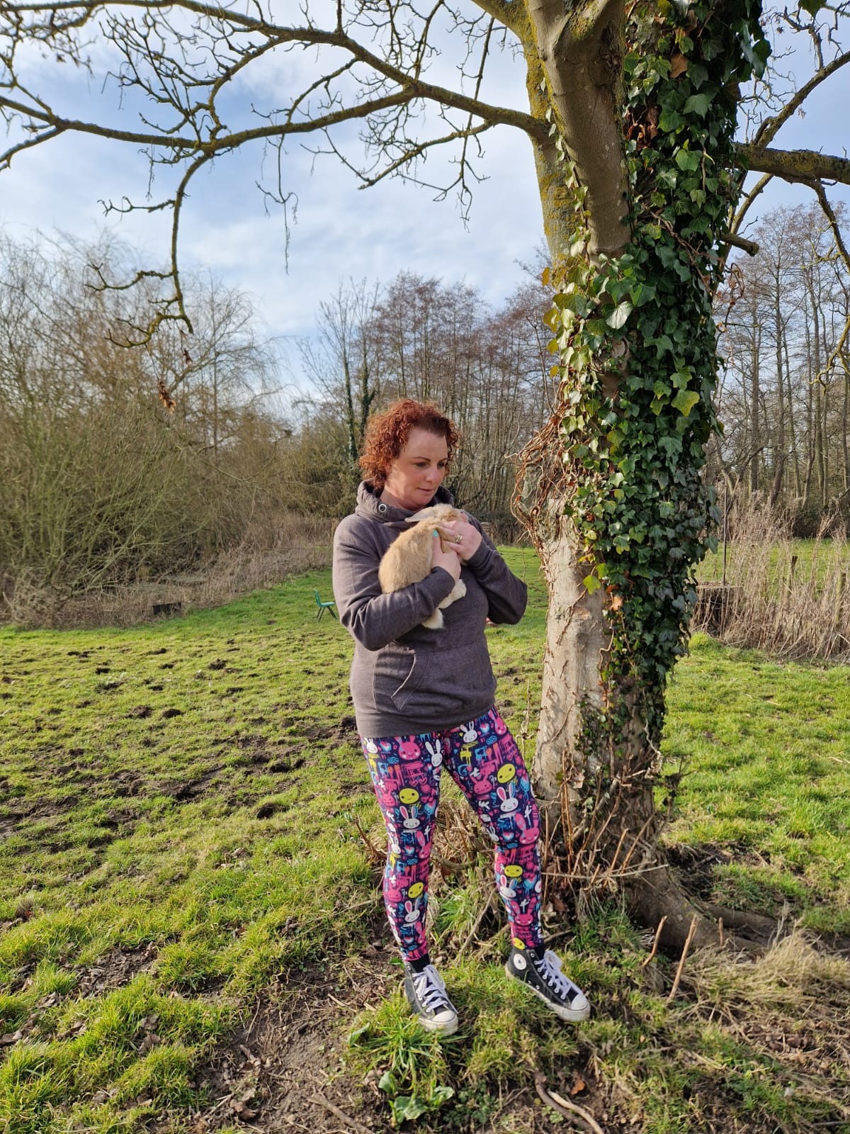 24/7 Full Length Leggings – Grunge Bunnies - Image 6