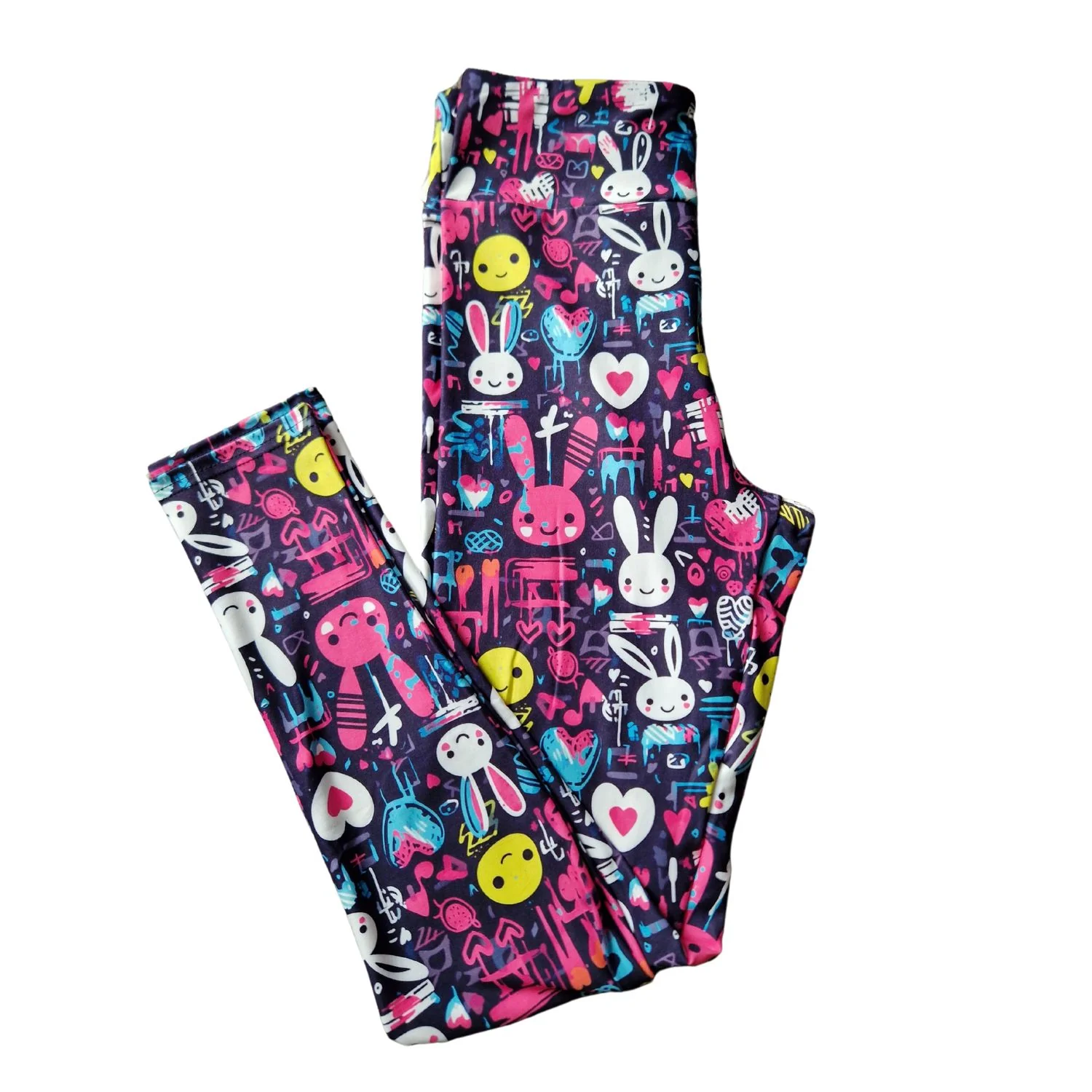24/7 Full Length Leggings – Grunge Bunnies - Image 7