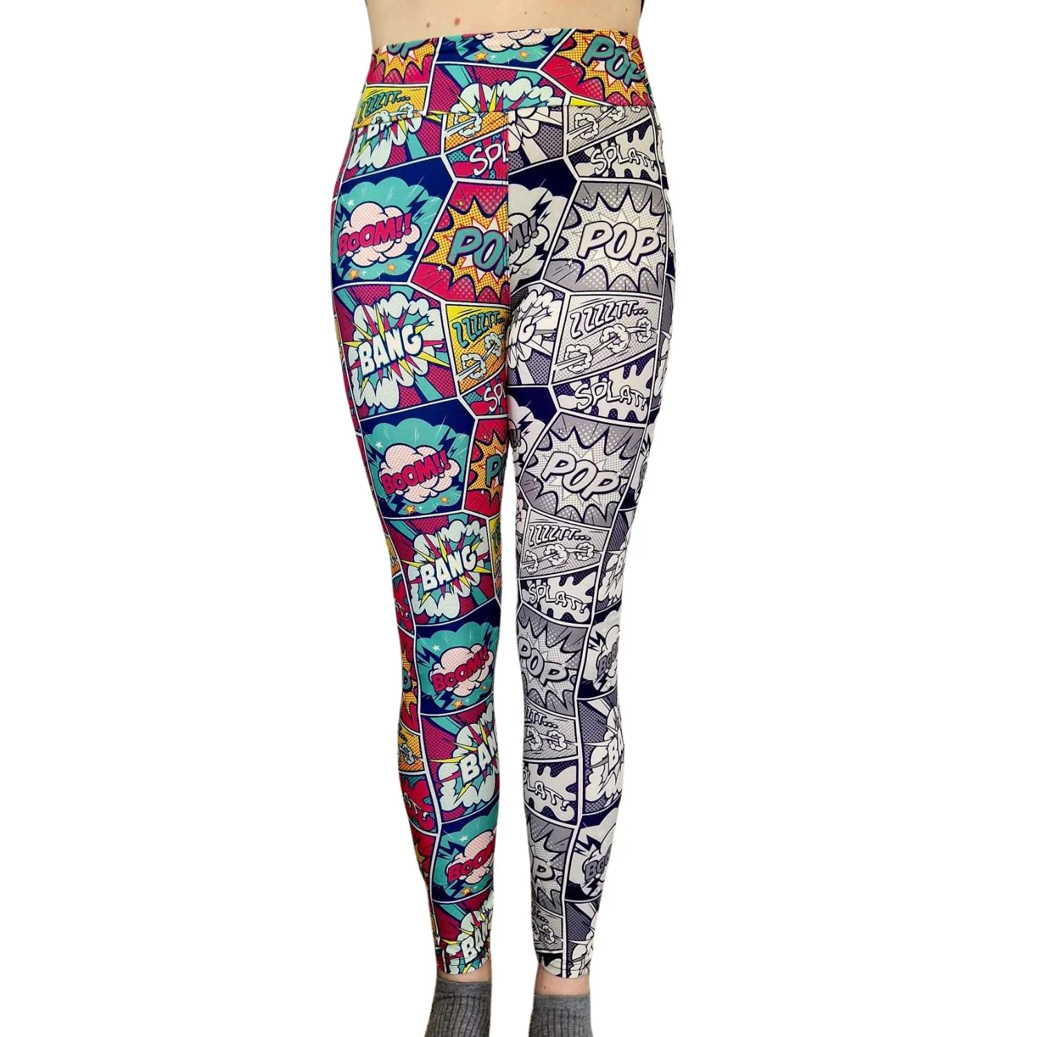 24/7 Full Length Leggings – Comic Book of Two Halves. - Image 3