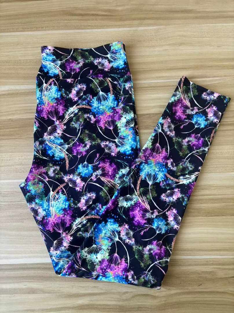 24/7 Full Length Leggings – Wishes Pattern - Image 2