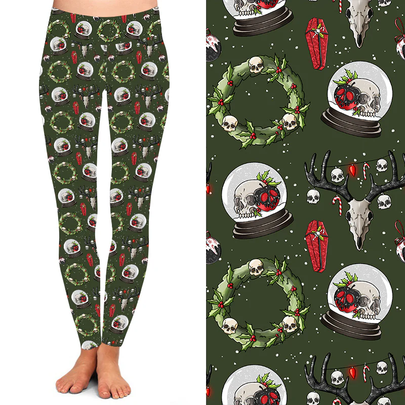 24/7 Full Length Leggings – Skully Christmas