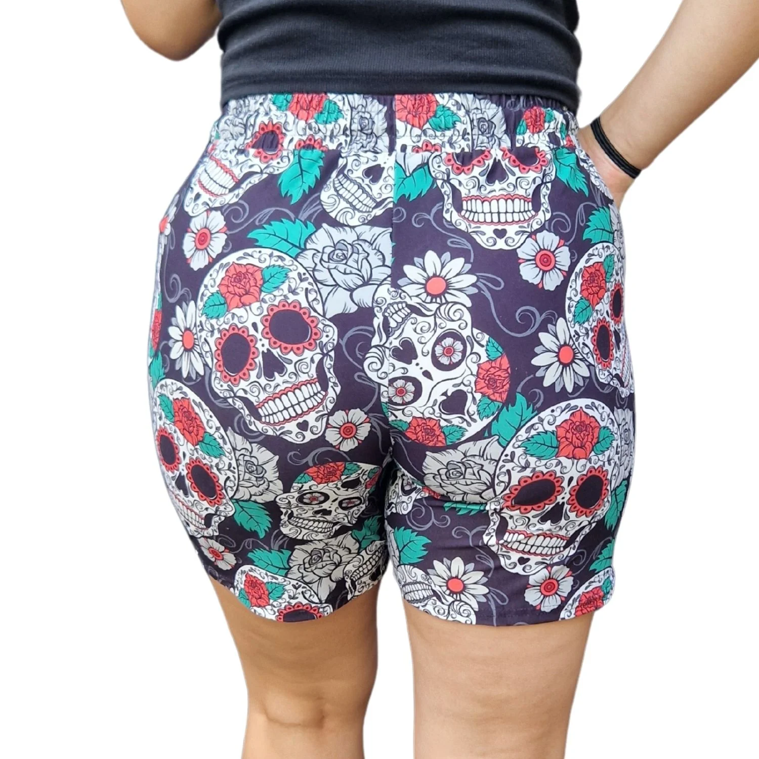 Jogger Shorts - Day of the Dead - Image 4