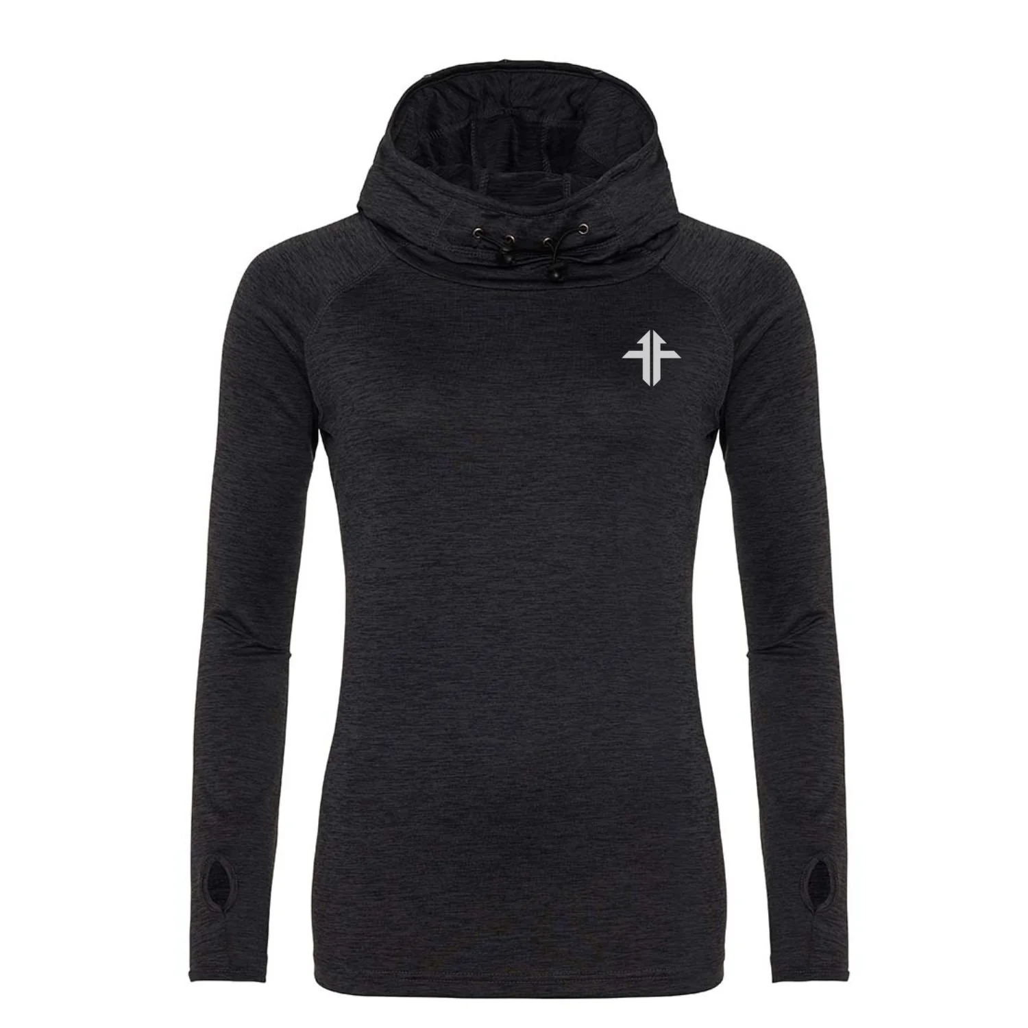 Lightweight Athleisure Sports Top - Ladies Fit - Black Slate - Image 3