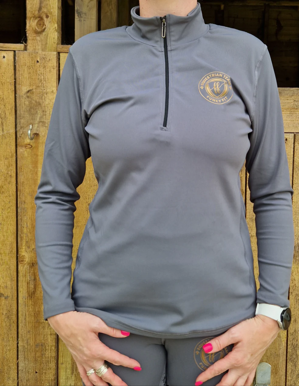 Team Long Sleeved Base Layer - Shadow (Adult & Kids) - Image 6