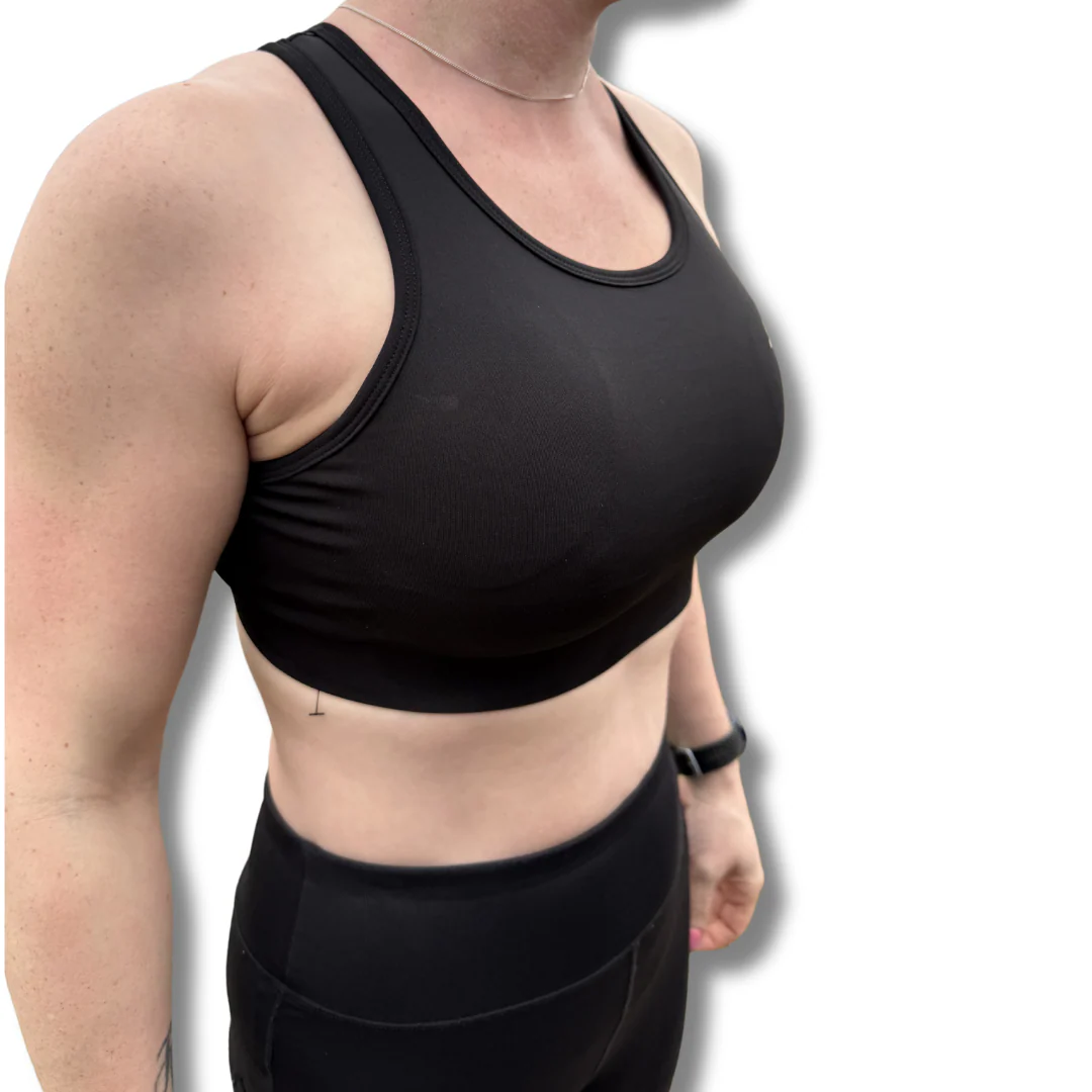 H.I. Racer Sports Bra - Black - PRE ORDER - Image 2