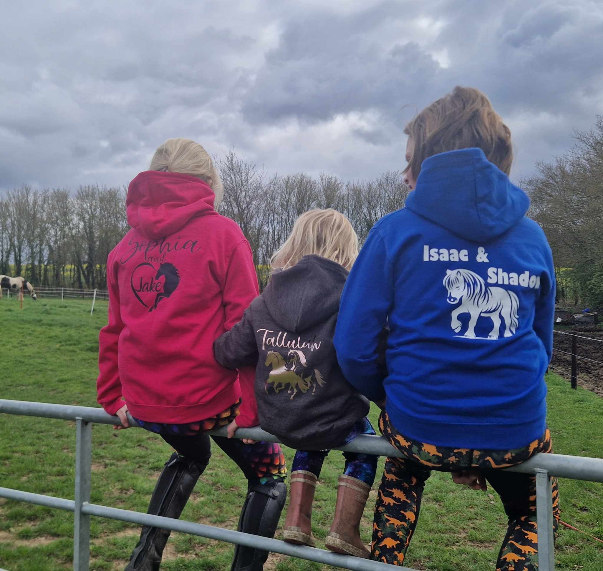 Personalised Equestrian Hoodie Kids - Heart & Horse Design - Image 8