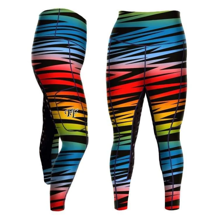 Rainbow Zebra Jodhpurs - Kids - Image 3