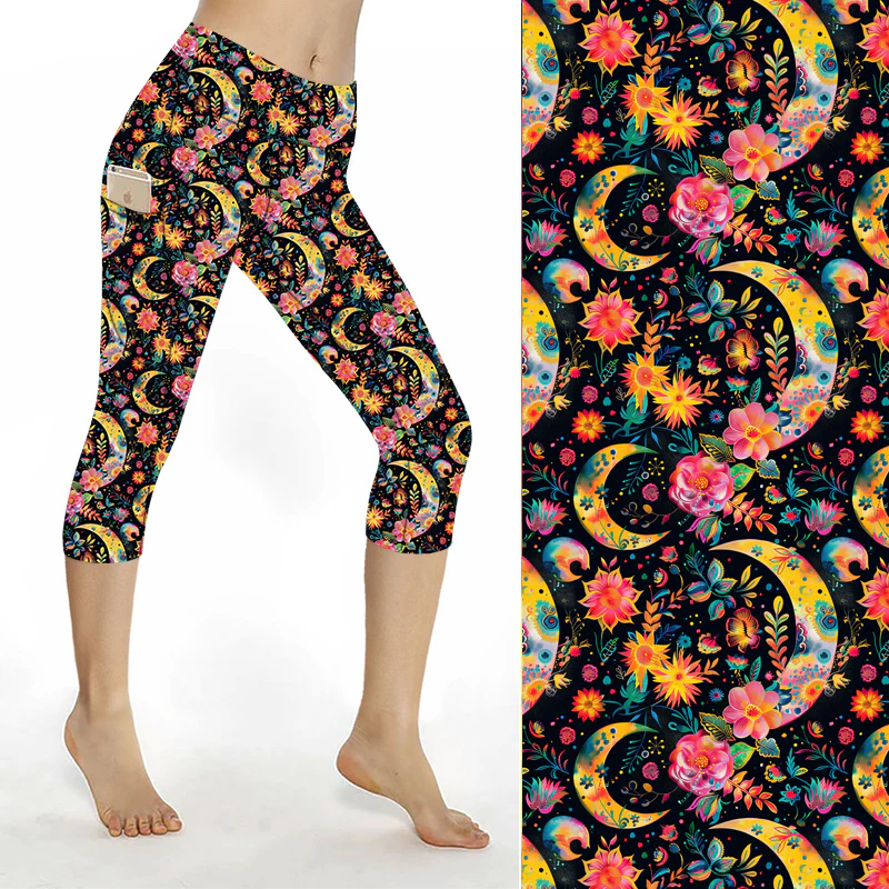 SCULPT Yoga Capri Leggings - Mystic Moons - Image 2