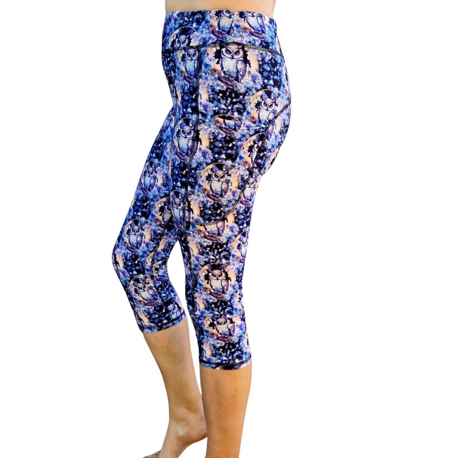 SCULPT Yoga Capri Leggings - Night Watch