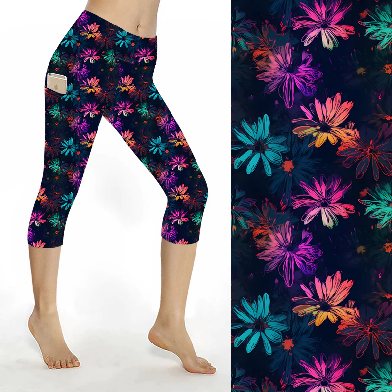 SCULPT Yoga Capri Leggings - Scintillate Daisy's - Image 3