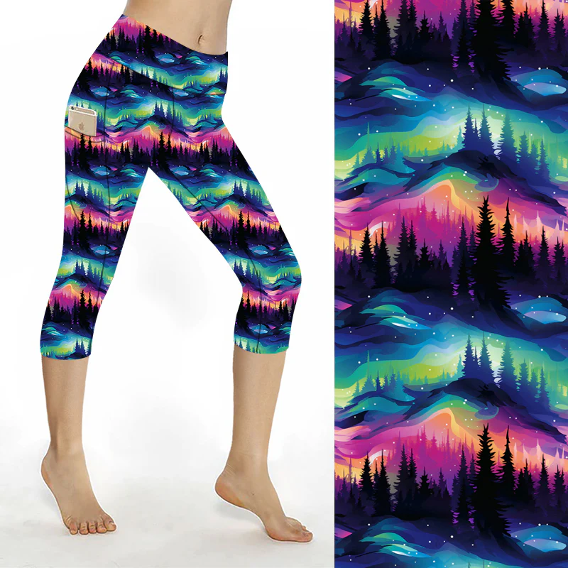 SCULPT Yoga Capri Leggings - Wilderness - Image 2
