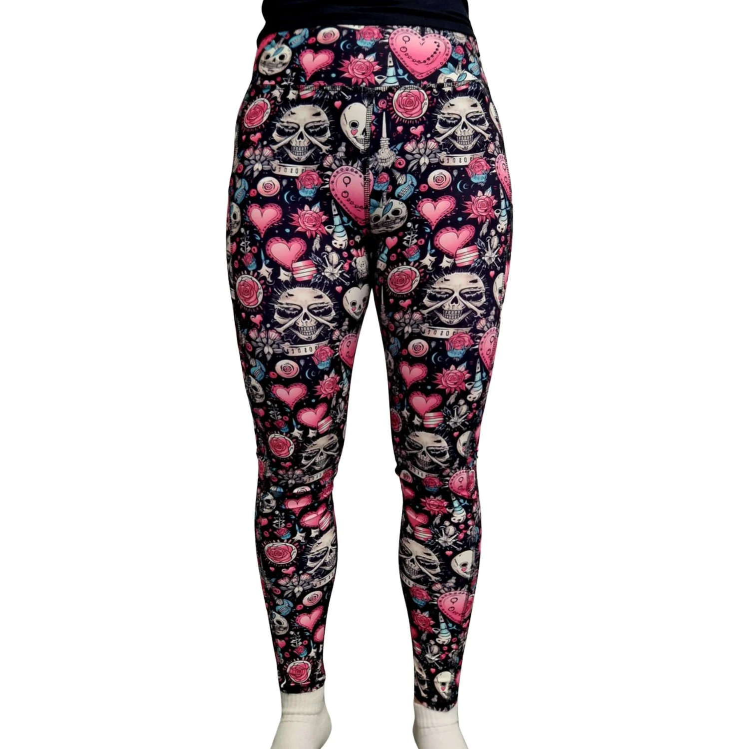SCULPT Yoga Full Length Leggings - Emo Valentines Day - Image 3