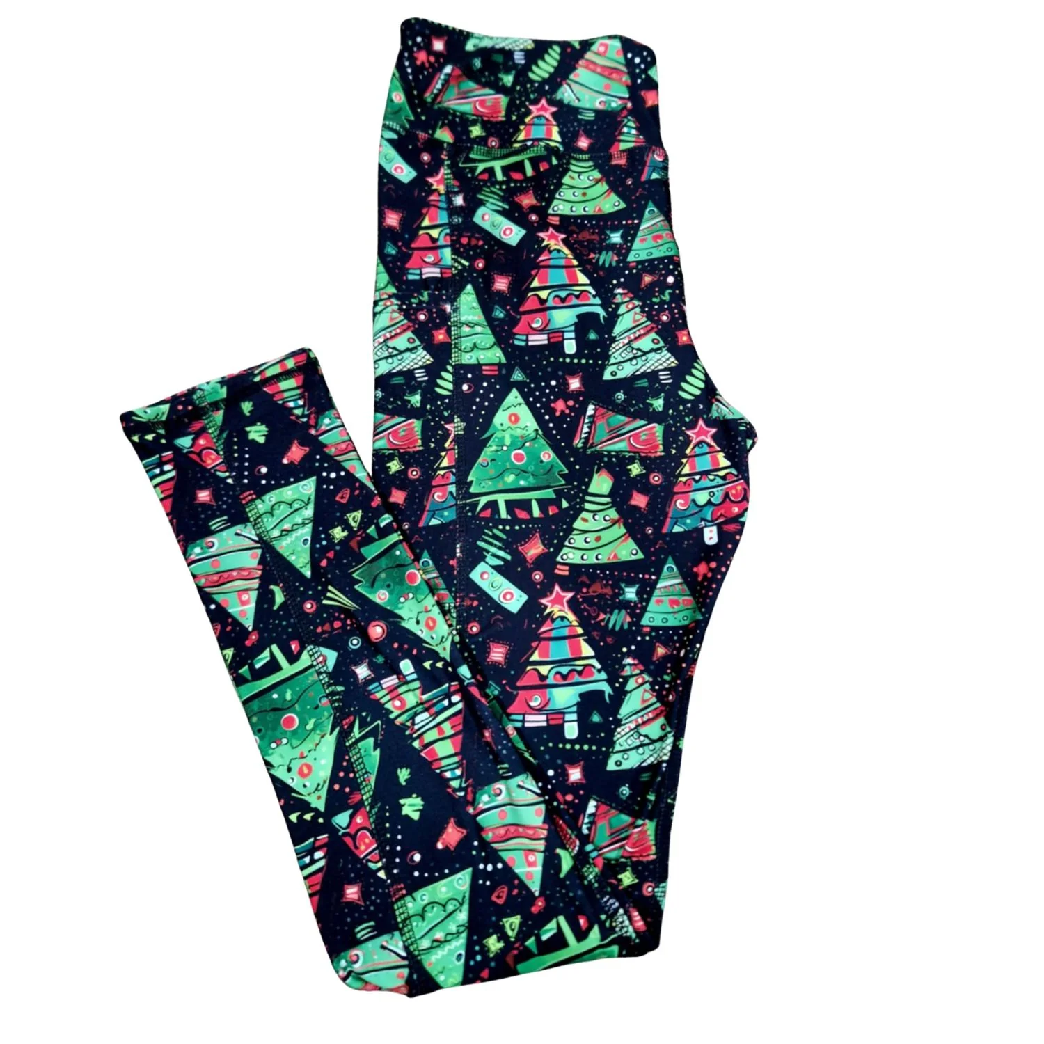 SCULPT Yoga Full Length Leggings - Festive Forest - Image 3