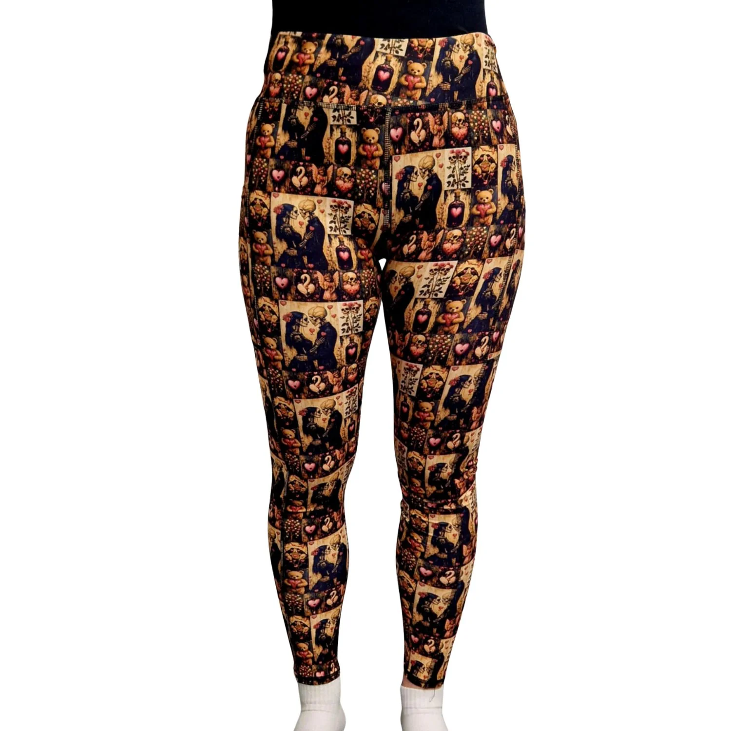 SCULPT Yoga Full Length Leggings - Gothic Valentines - Image 3