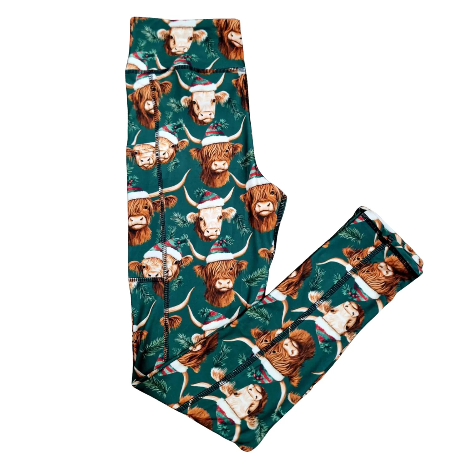 SCULPT Yoga Full Length Leggings - Highland Christmas - Image 3