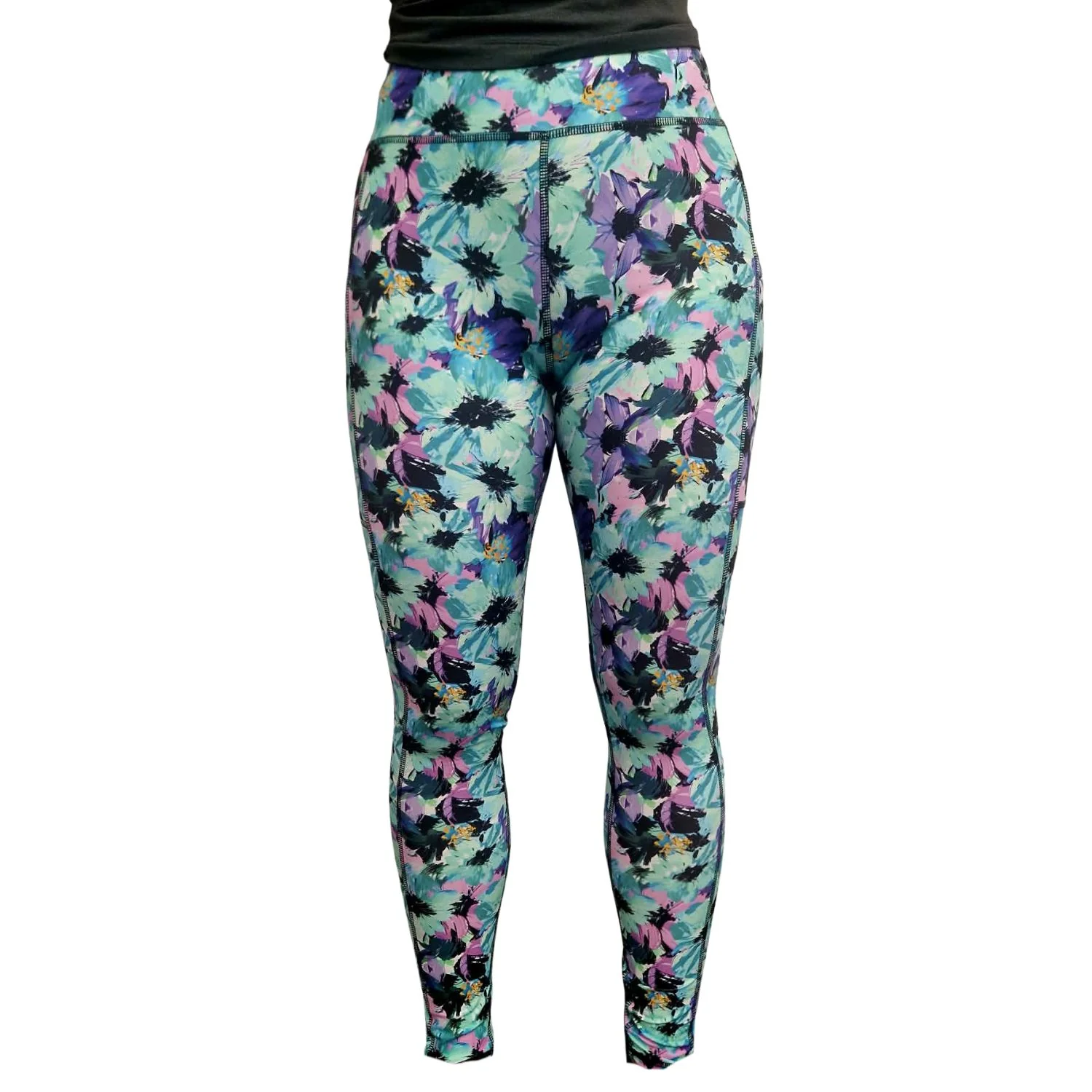 SCULPT Yoga Full Length Leggings - Blooming Pastel Asters - Image 4
