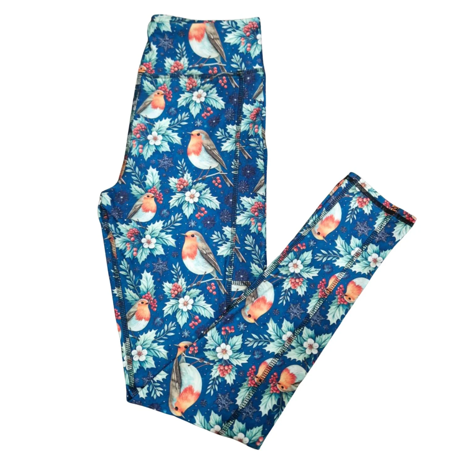 SCULPT Yoga Full Length Leggings - Robin’s Winter Song - Image 3