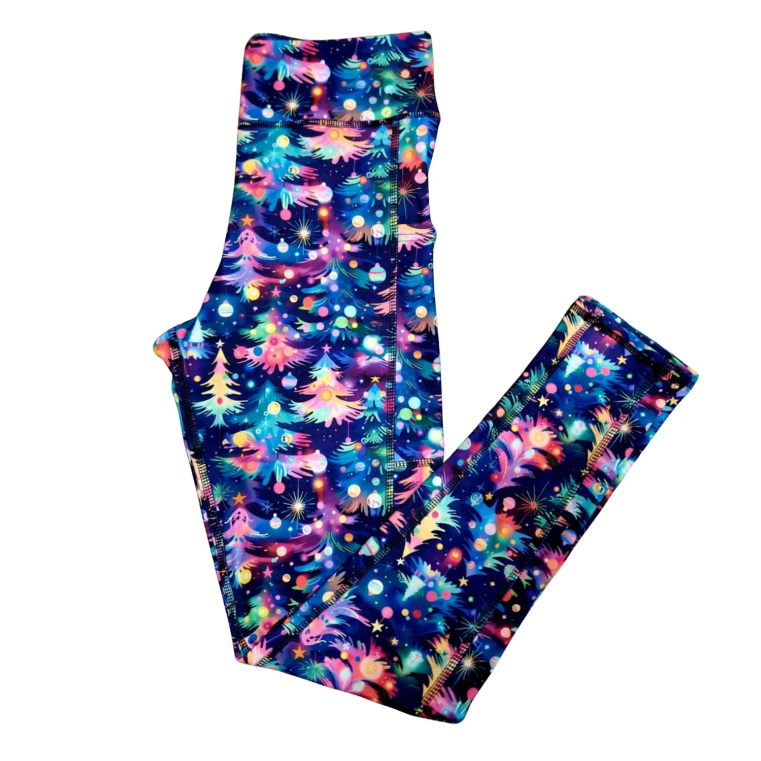 SCULPT Yoga Full Length Leggings - Twilight Tinsel Trees - Image 3