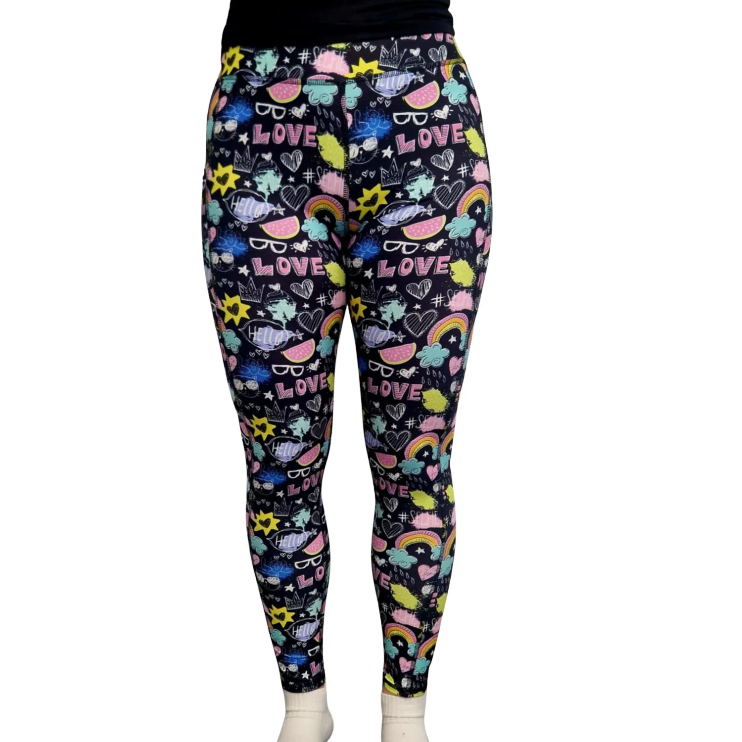 SCULPT Yoga Full Length Leggings - Valentines Date Night - Image 3