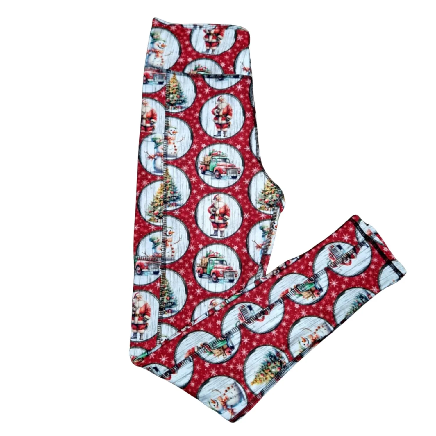 SCULPT Yoga Full Length Leggings - Vintage Noel - Image 3