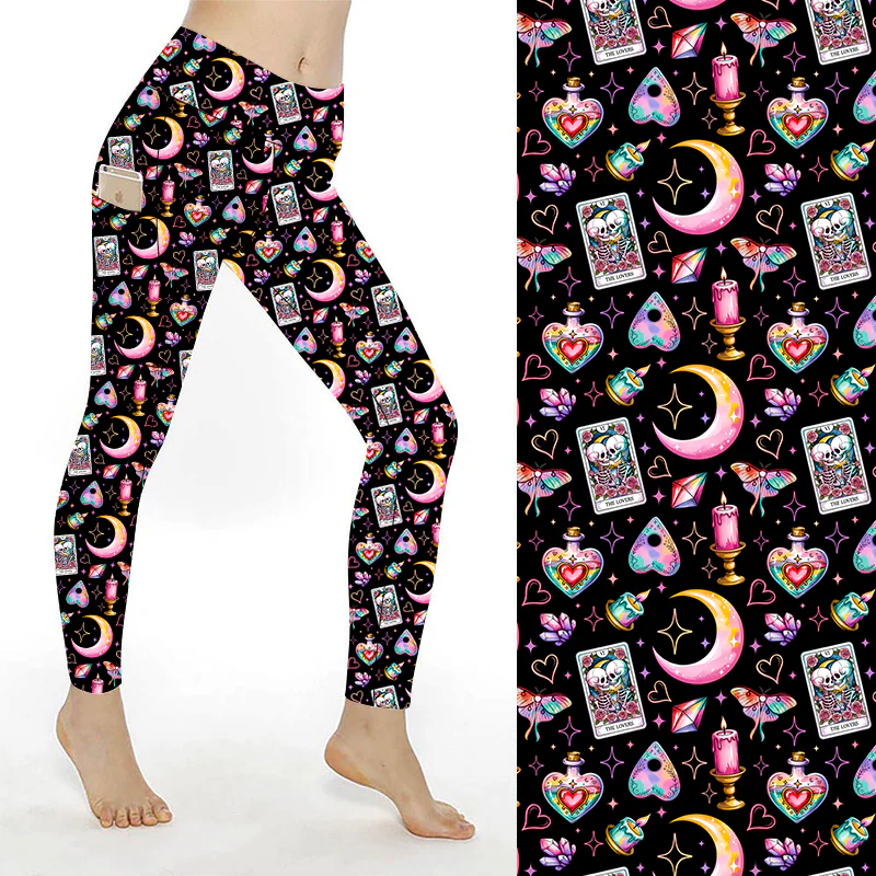 SCULPT Yoga Full Length Leggings - Witches Love Spells - Image 5