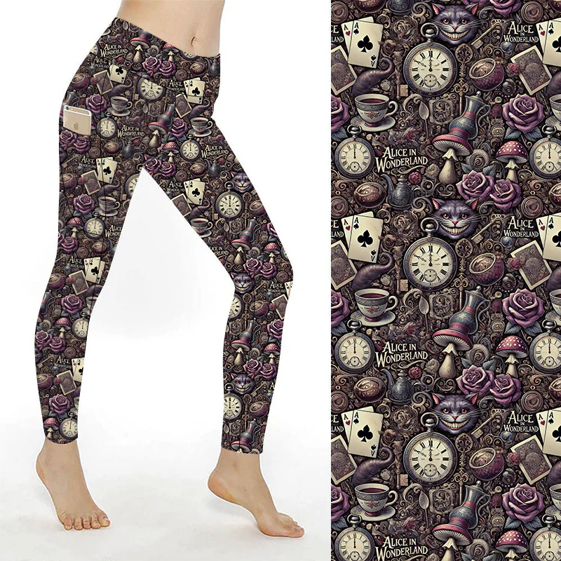 SCULPT Yoga Full Length Leggings - Wonderland Dark Alice - Image 5