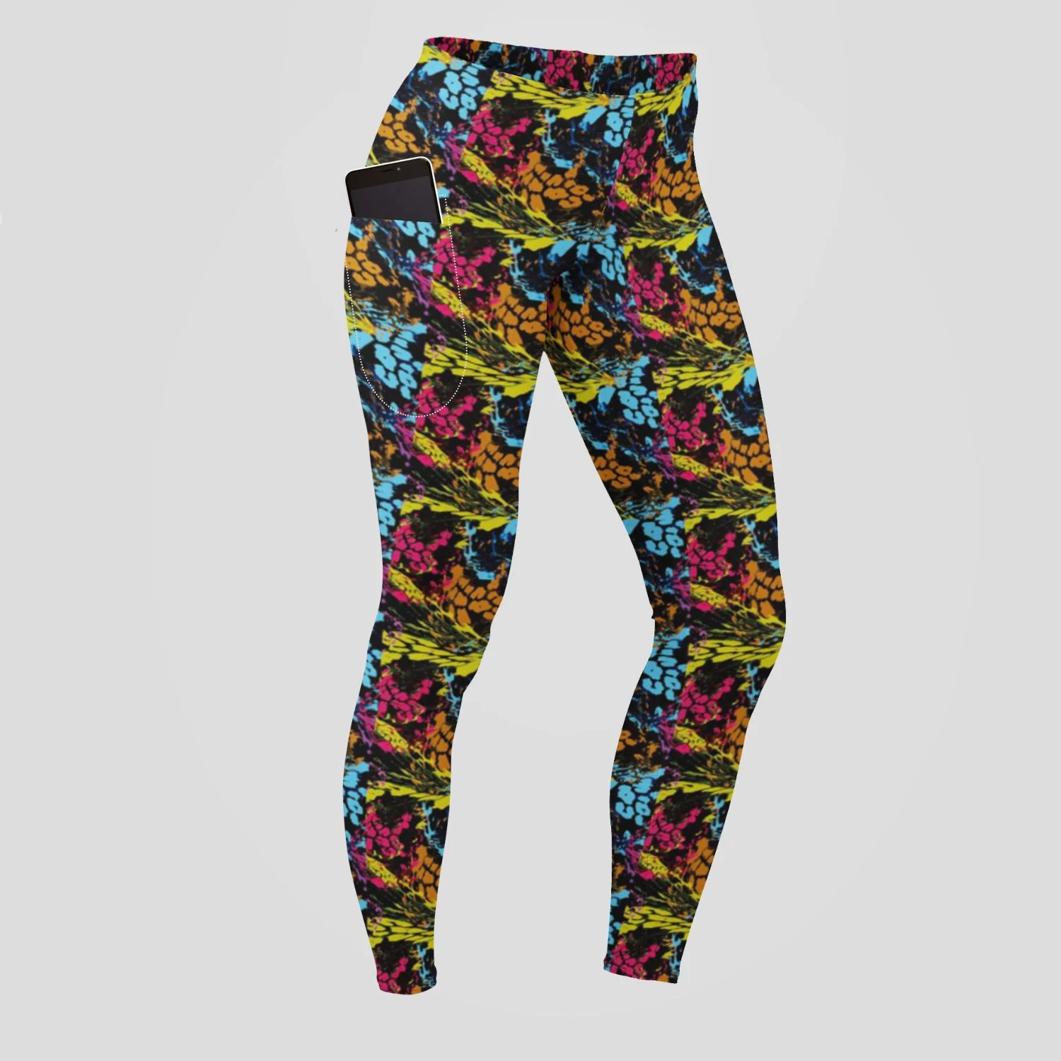 SCULPT Yoga Full Length Leggings - Cat Print Chaos