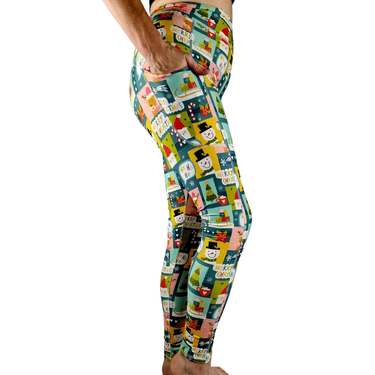 SCULPT Yoga Full Length Leggings - Christmas Wrapping