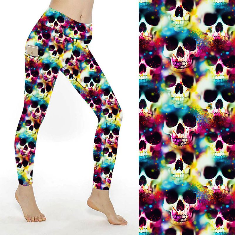 SCULPT Yoga Full Length Leggings - Skull - Image 2