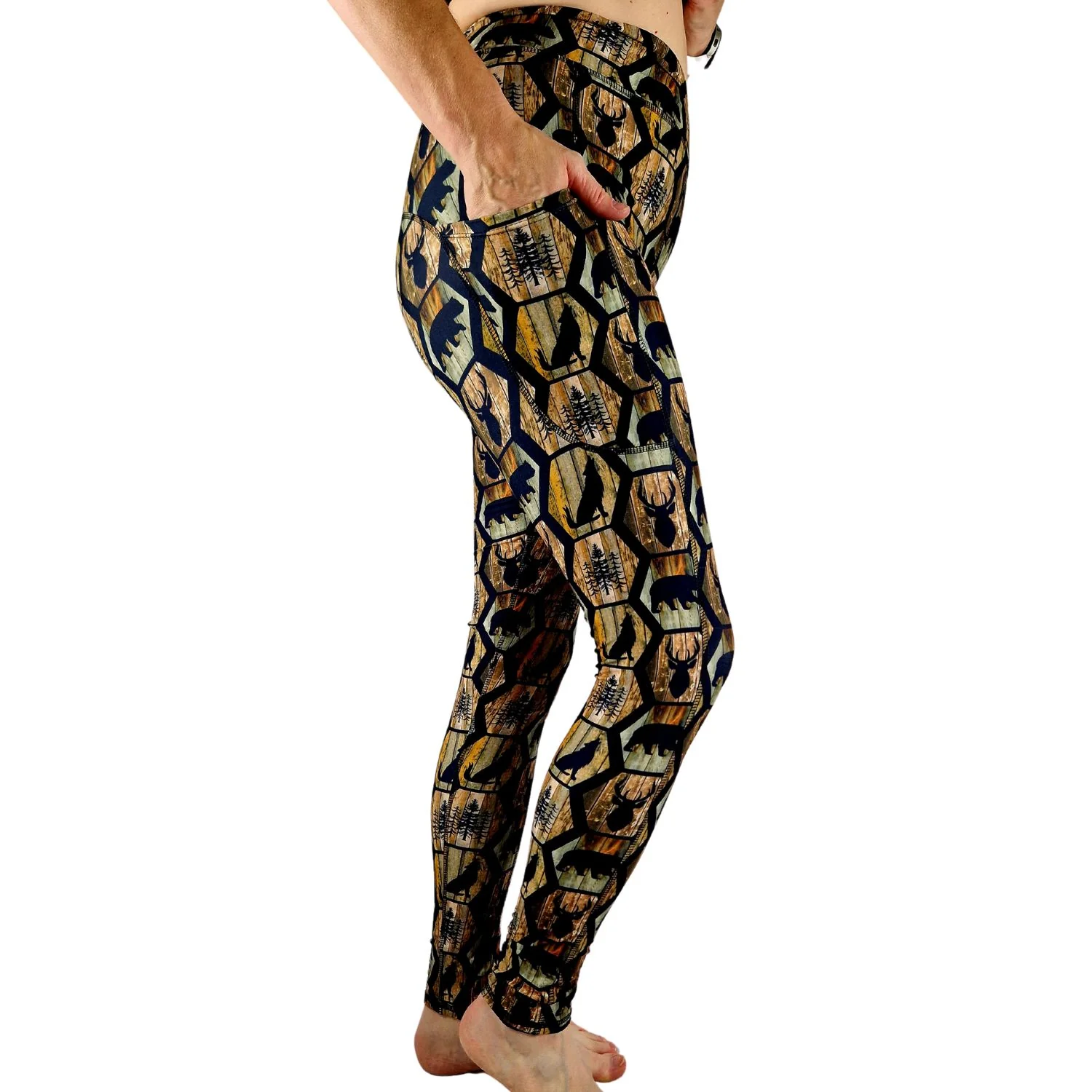 SCULPT Yoga Full Length Leggings - Winter Carvings
