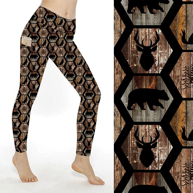 SCULPT Yoga Full Length Leggings - Winter Carvings - Image 2