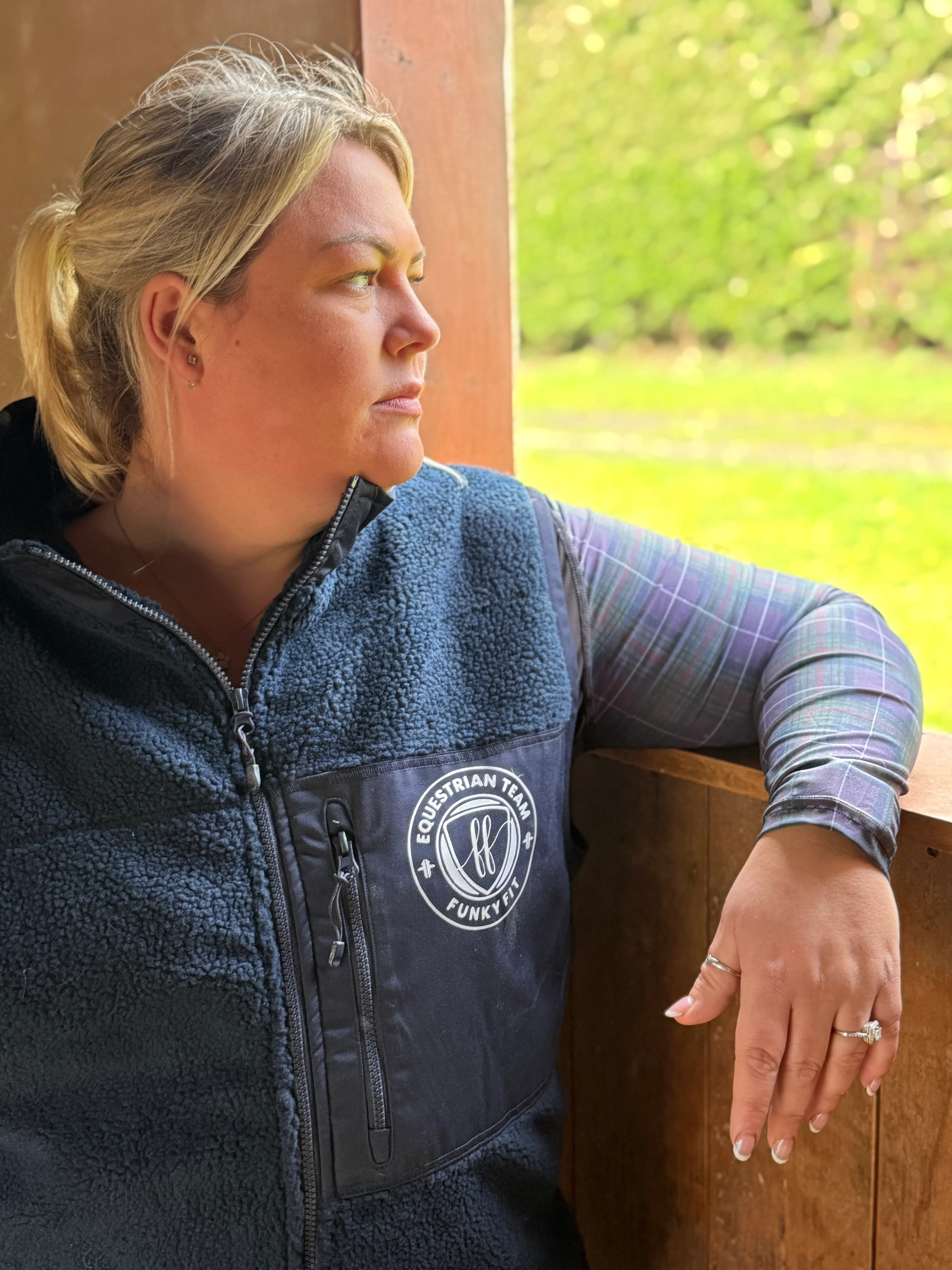 Heritage Fleece Gilet Navy Blue - Image 3