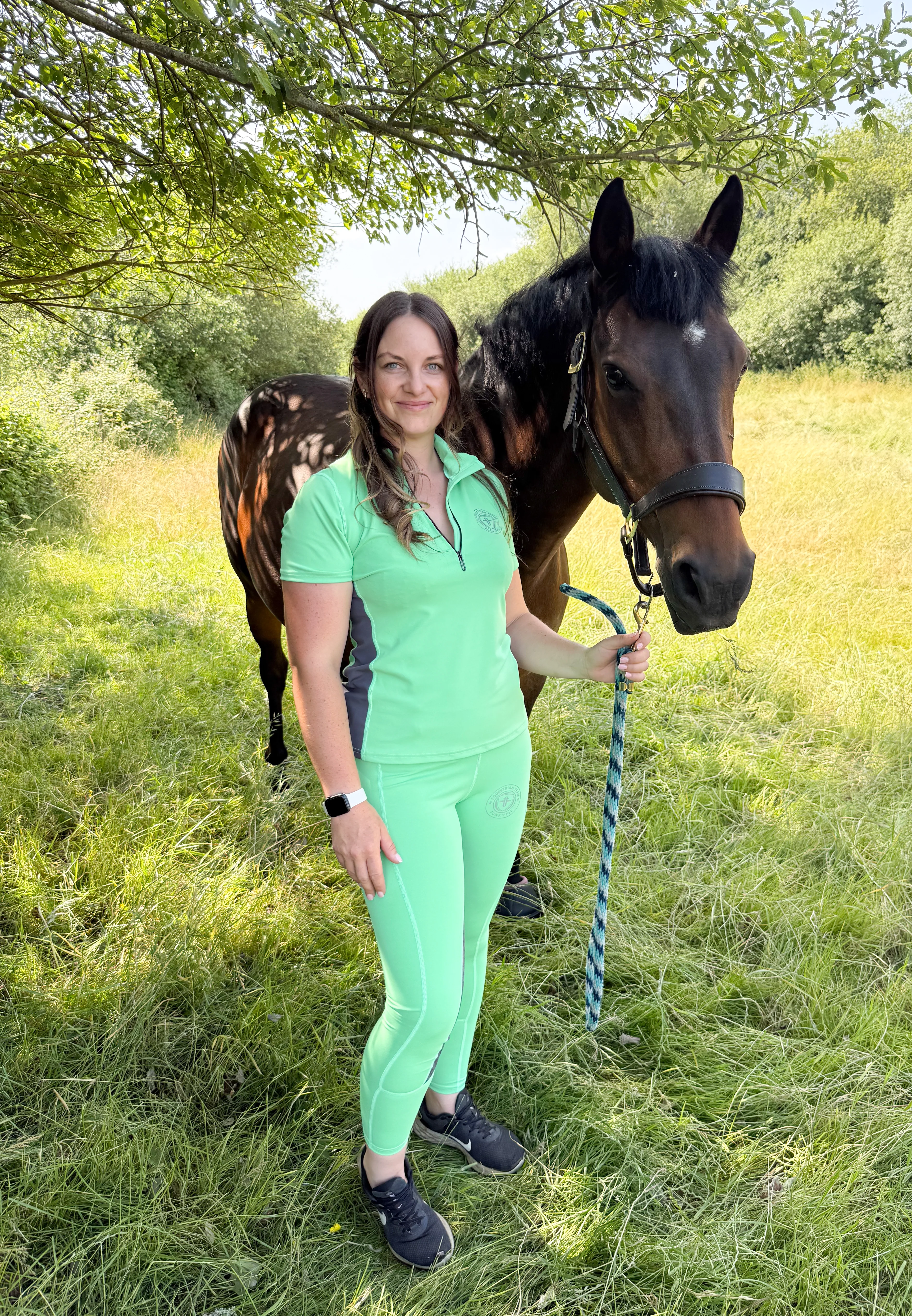 Team Performance Pull On Breech - Melon Sorbet & Grey - Image 5