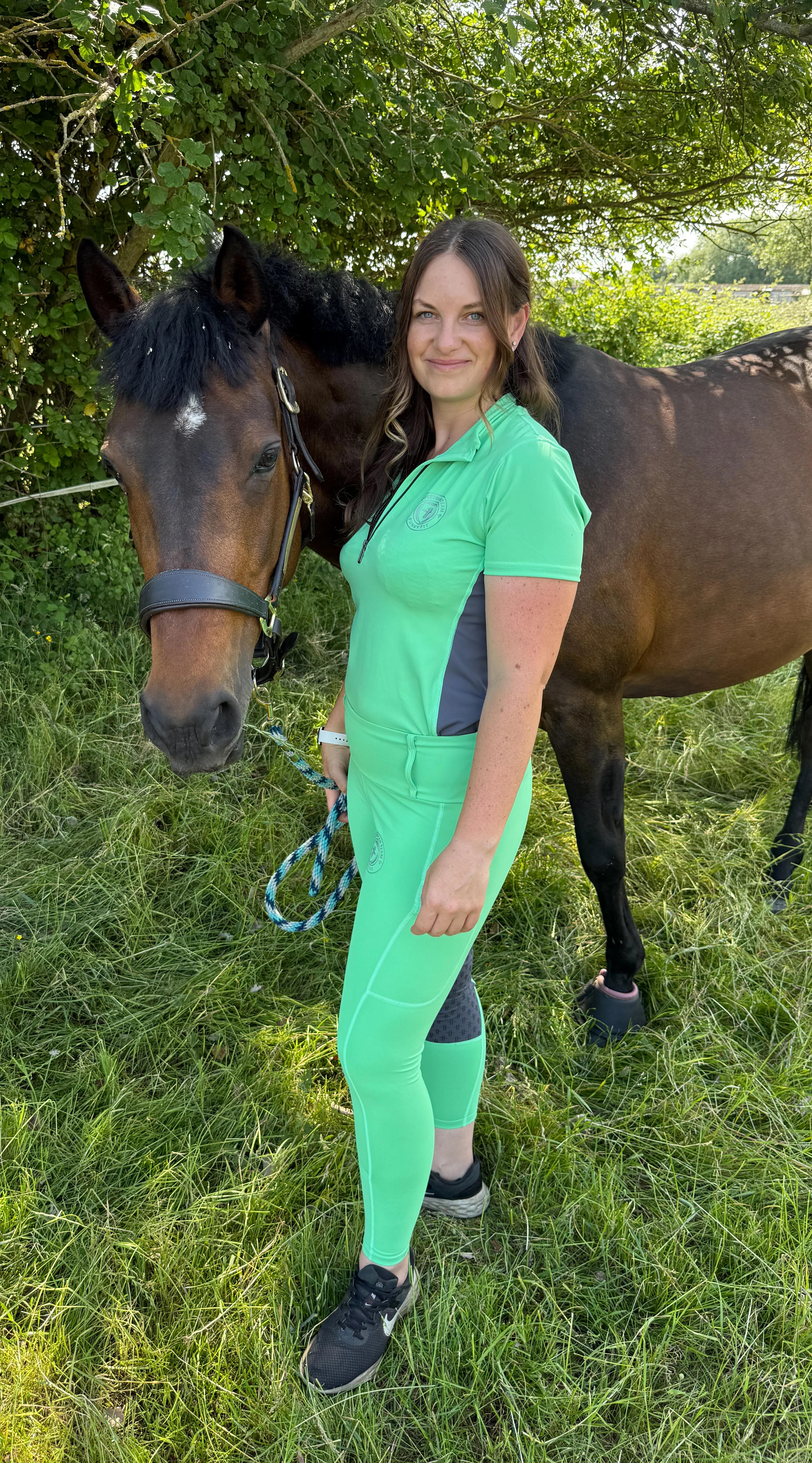 Team Performance Pull On Breech - Melon Sorbet & Grey - Image 6